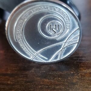 Silver ISU Commemorative Coin. INTERNATIONAL SKATING UNION=ISU